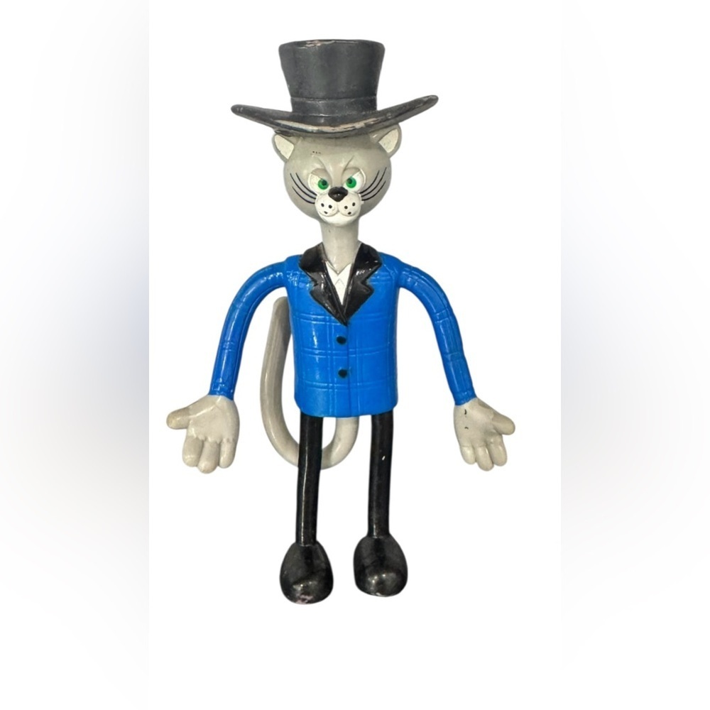 2002 McDonald’s Bendable Pinocchio 5.5” Cat Happy Meal Toy Figure